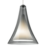 Melrose II Monorail Pendant - Satin Nickel / Smoke