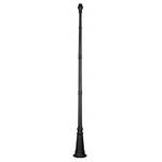 Outdoor 114 inch Surface Post - Textured Black