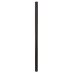 Outdoor 84 inch Fluted Burial Post - Bronze