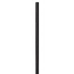 Outdoor 84 inch Fluted Burial Post - Textured Black