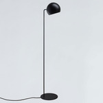 Tilt Globe Floor Lamp - Matte Black