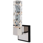 Serres Wall Sconce - Matte Black / Firenze Clear