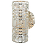 Strato Wall Sconce - Polished Silver / Firenze Clear