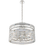 Strato Pendant - Polished Silver / Firenze Clear