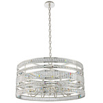 Strato Pendant - Polished Silver / Firenze Clear