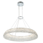 Nuvole Pendant - Polished Chrome / Firenze Clear