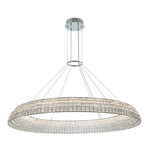 Nuvole Pendant - Polished Chrome / Firenze Clear