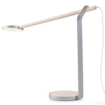 Gravy Desk Lamp - Silver / Maple