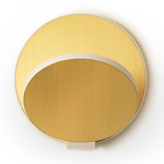 Gravy Wall Sconce - Matte White / Brass