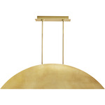 Bau Linear Pendant - Natural Brass