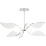 Belterra Convertible Semi Flush / Chandelier - Polished Nickel