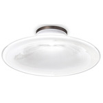 Incanto Flush Mount - Black Nickel / White