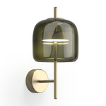 Jube Wall Sconce - Matte Gold / Antique Green