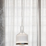 Medea SP 1 Pendant - Matte Silver / White