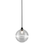 Oro Pendant - Black Nickel / White