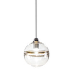 Oro Pendant - Black Nickel / Crystal