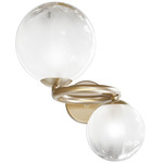 Puppet Ring Wall Sconce - Matt Gold / White