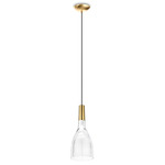 Scintilla Pendant - Brass / Crystal