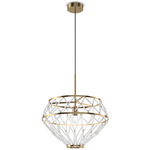 Starnet SP 3 Pendant - Brass / Crystal