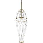 Starnet SP 5 Pendant - Brass / Crystal