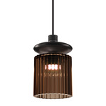 Tread Pendant - Matte Bronze / Burned Earth