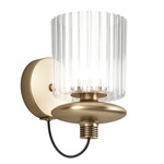 Tread Wall Sconce - Matte Gold / Crystal