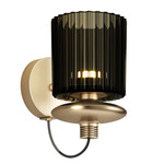 Tread Wall Sconce - Matte Gold / Old Green