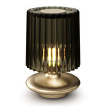 Tread Table Lamp - Matte Gold / Old Green