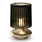 Tread Table Lamp - Matte Gold / Old Green