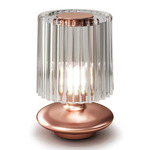 Tread Table Lamp - Matte Copper / Crystal
