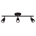 Solo 120V Monopoint Fixed Rail Track Light Kit - Black / Frosted