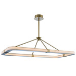 Lavo Linear Chandelier - Winter Brass