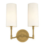 Dillon Wall Sconce - Aged Brass / Off White