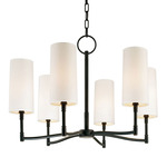 Dillon Chandelier - Old Bronze / Off White