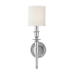 Abington Wall Sconce - Polished Nickel / White