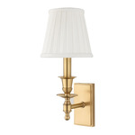 Ludlow Wall Sconce - Aged Brass / Off White