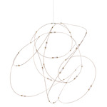 Flock of Light Pendant - Brass / Clear