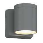 Outdoor Cylinder 4 inch Down Wall Light - Silver