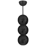 Riad Trio Pendant - Gunmetal