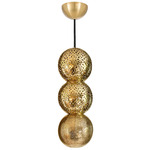 Riad Trio Pendant - Polished Brass