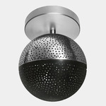 Kora Semi Flush Ceiling Light - Silver