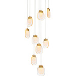 Paget Chandelier - Gold / Clear