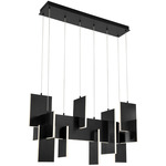 Coburg Linear Chandelier - Black