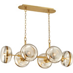 Nottingham Linear Chandelier - Ancient Brass / Champagne