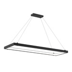 Mucci Linear Pendant - Matte Black / White