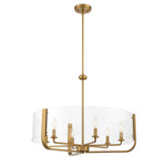Campisi Chandelier - Brass / Clear