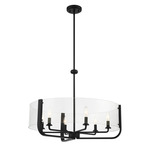 Campisi Chandelier - Black / Clear