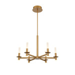 Torna Chandelier - Coffee Gold / Frosted