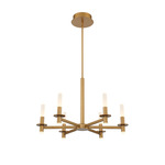Torna Chandelier - Coffee Gold / Frosted