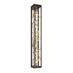 Aerie Outdoor Wall Sconce - Black / Gold